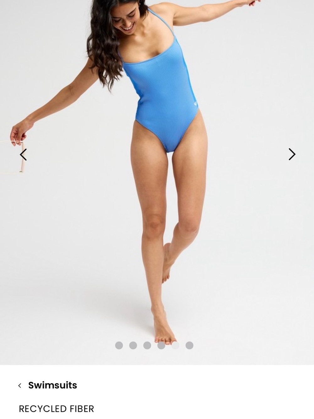 Roxy Sky Blue One-Piece Swimsuit